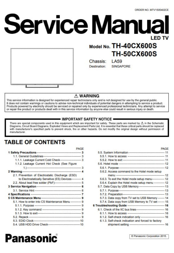 LA59_TH-40CX600S, TH-50CX600S